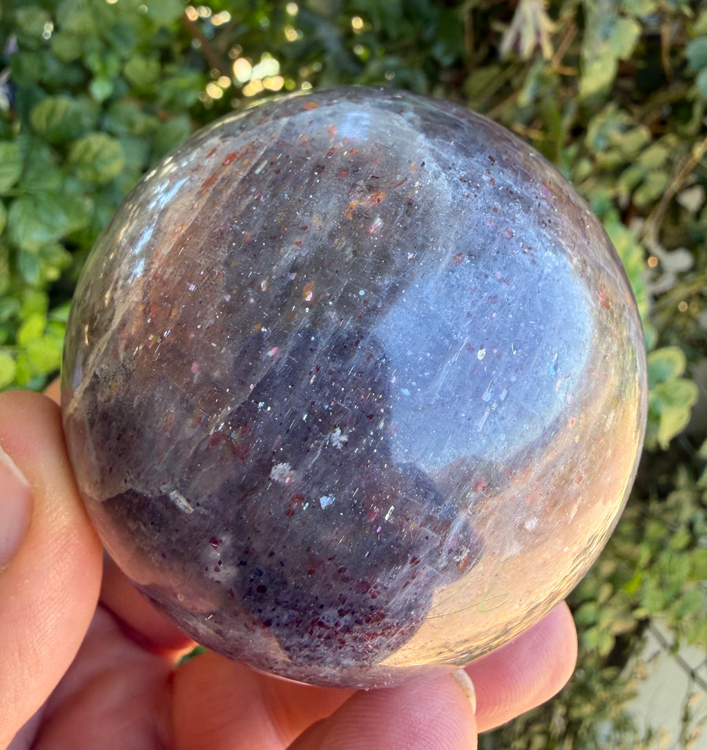 Rare Blood Iolite Sphere,74mm