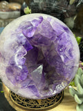 Brazil Open Mouth Phantom Amethyst Sphere, 118mm