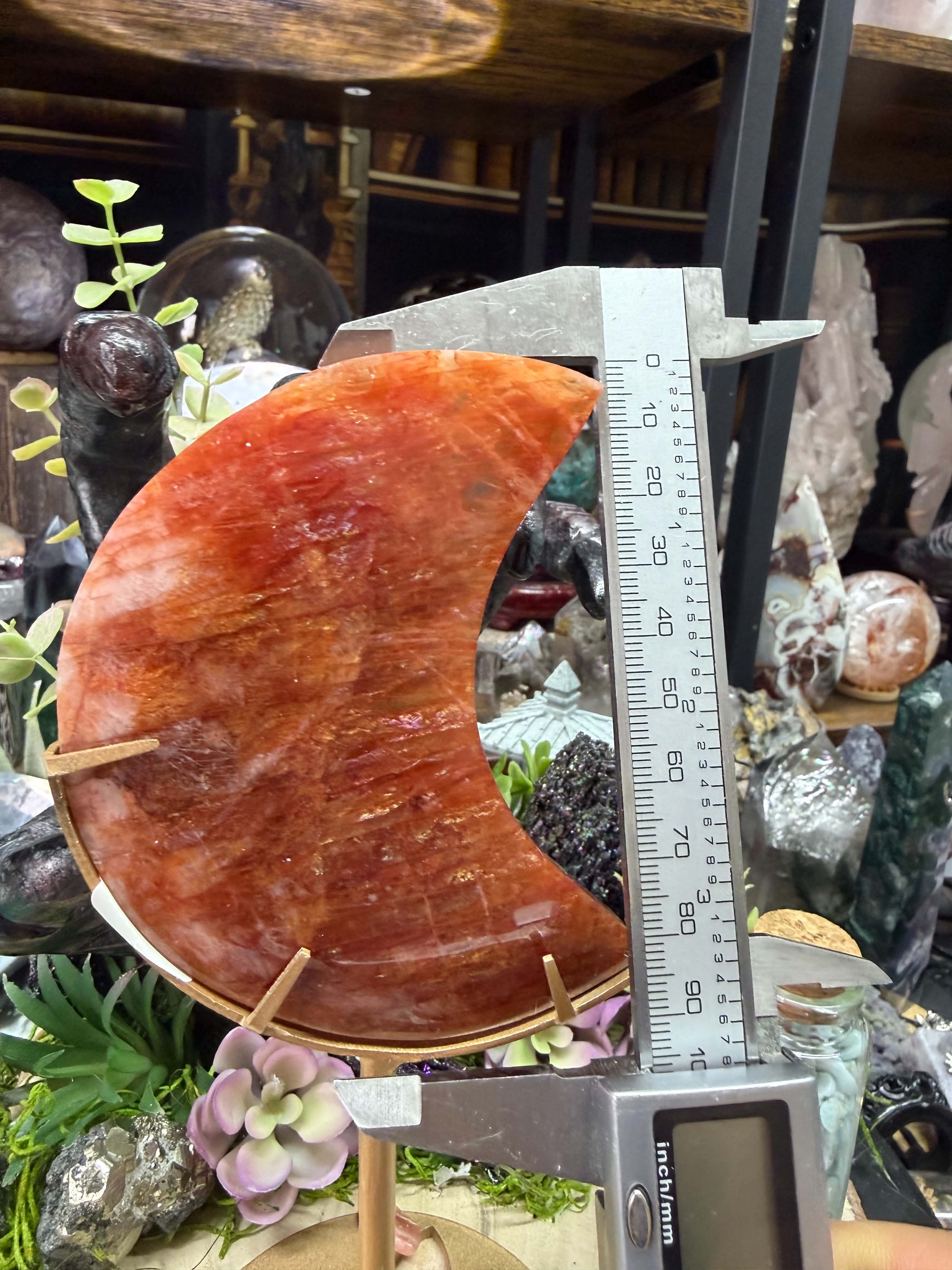 Red HQ Fire Quartz Moon.