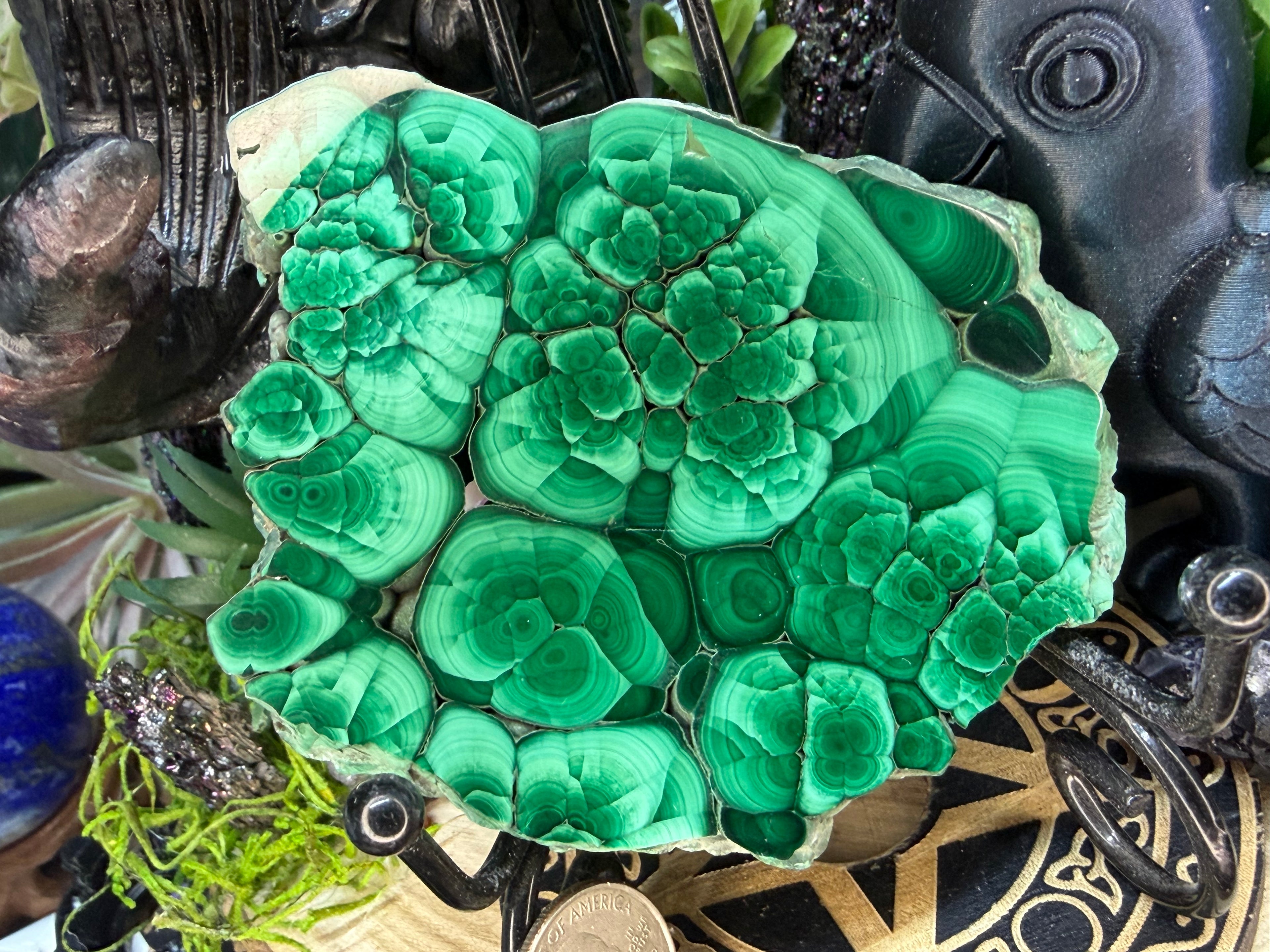 Malachite & Chrysocolla Slab