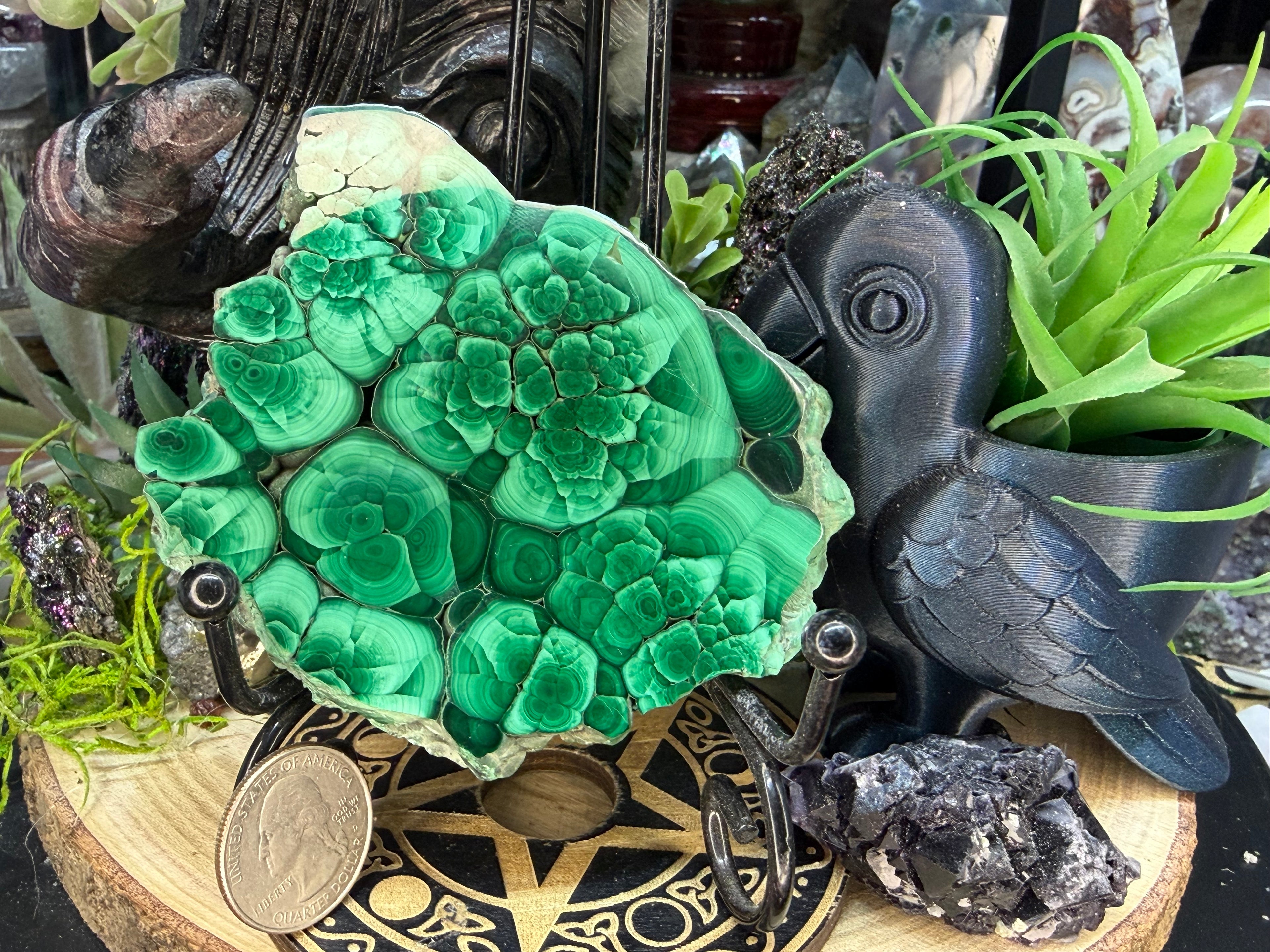 Malachite & Chrysocolla Slab