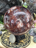 Red Fire Quartz Sphere #77, 75MM
