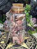 Rhodochrosite Chips, Intention Jar.