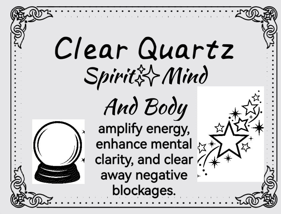 Clear Quartz Intension Jar